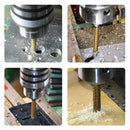 Kit 6 Brocas Escalonadas de Titânio DrillMax – Corte Preciso e Perfuração Profissional