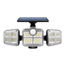 Refletor LED Solar EcoLight TripleBeam – Iluminação 360° com Energia Solar