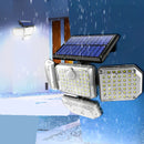 Refletor LED Solar EcoLight TripleBeam – Iluminação 360° com Energia Solar